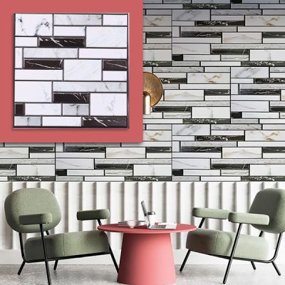 3D стикери за стена с мраморен вид (10 бр.) | MARBLEBLOCKS