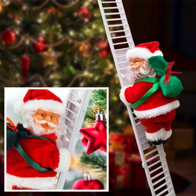 Дядо Коледа, катерещ се по стълби | LADDERSANTA