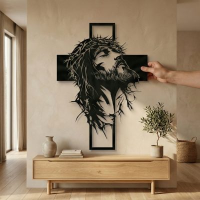 Модерен метален стенен кръст | JESUMET